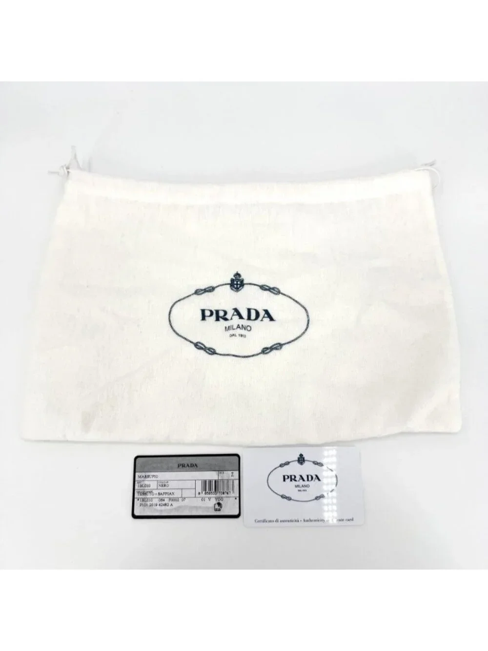 Prada Belt Bag Triangle Logo Bag Nylon Black Silver
